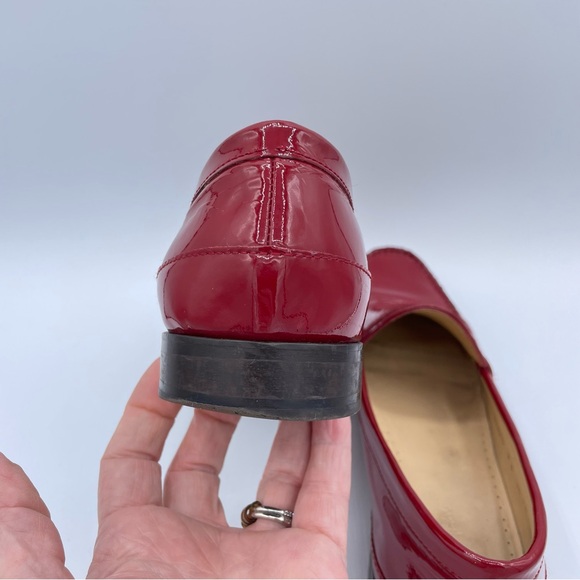 Cole Haan Patent Leather Loafers 9 Red - Picture 11 of 17